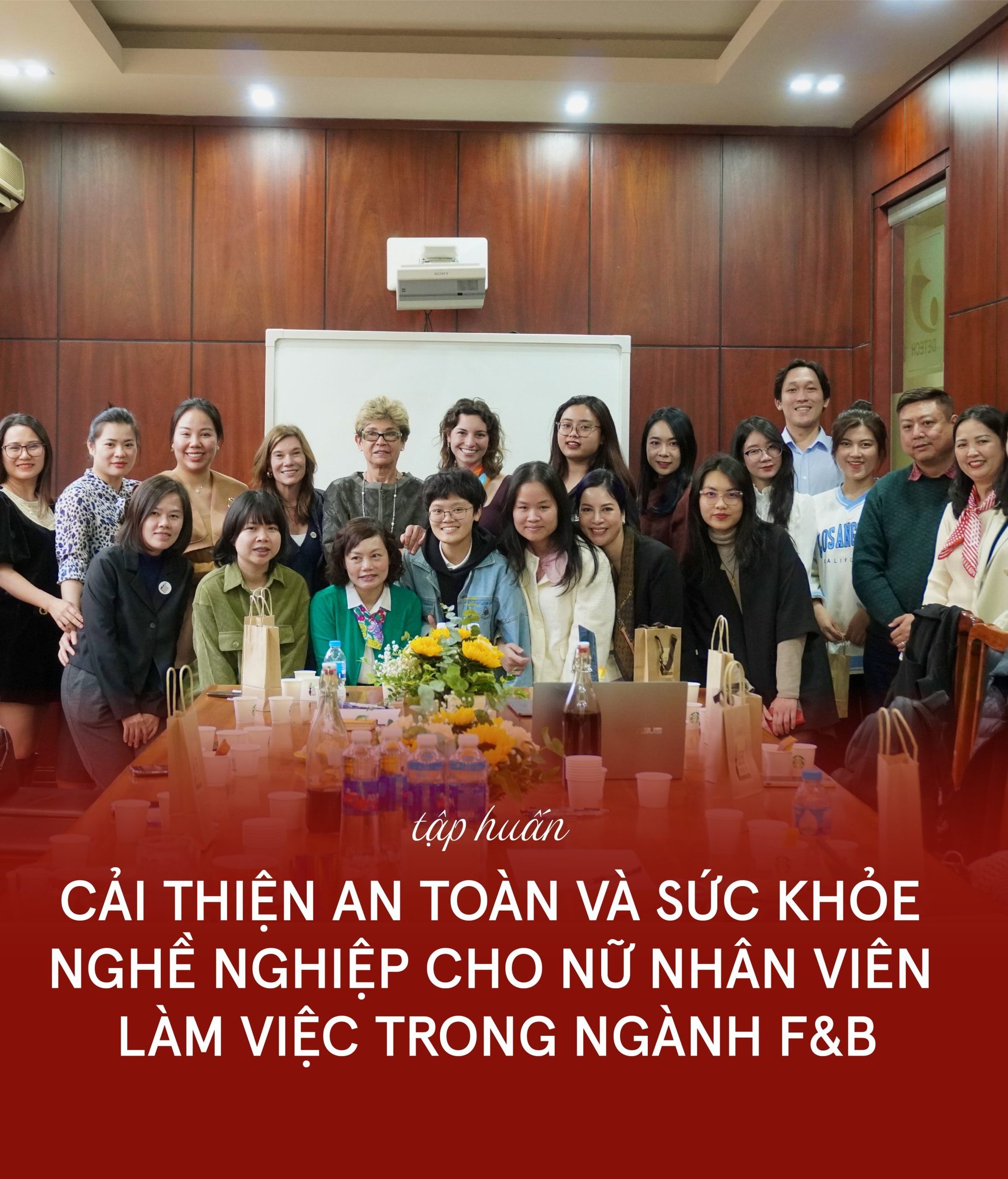 Preliminary training on Improving occupational safety and health for female employees working in the coffee shops within the partnerships among The Starbucks Foundation, Vision Zero Fund (ILO) and IWCA Vietnam.